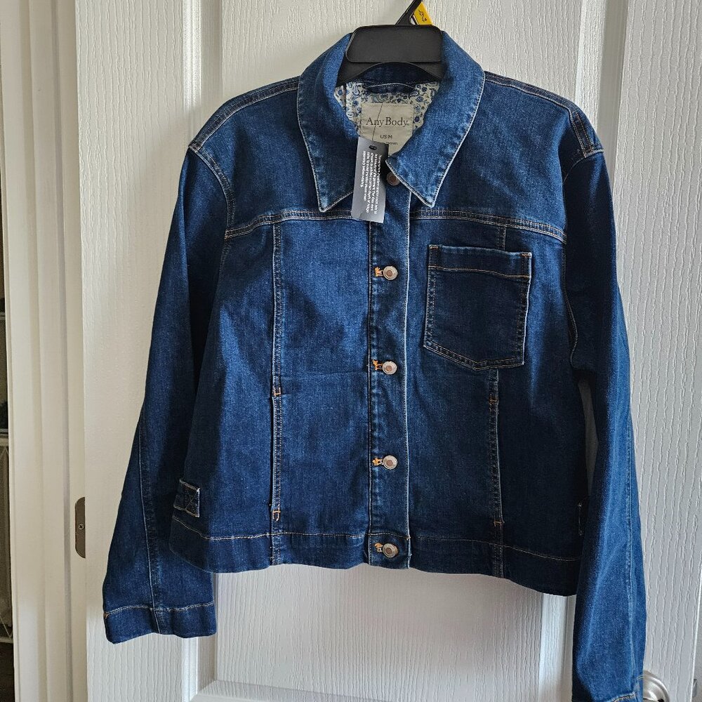 Any Body Women's Long Sleeve Denim Jacket